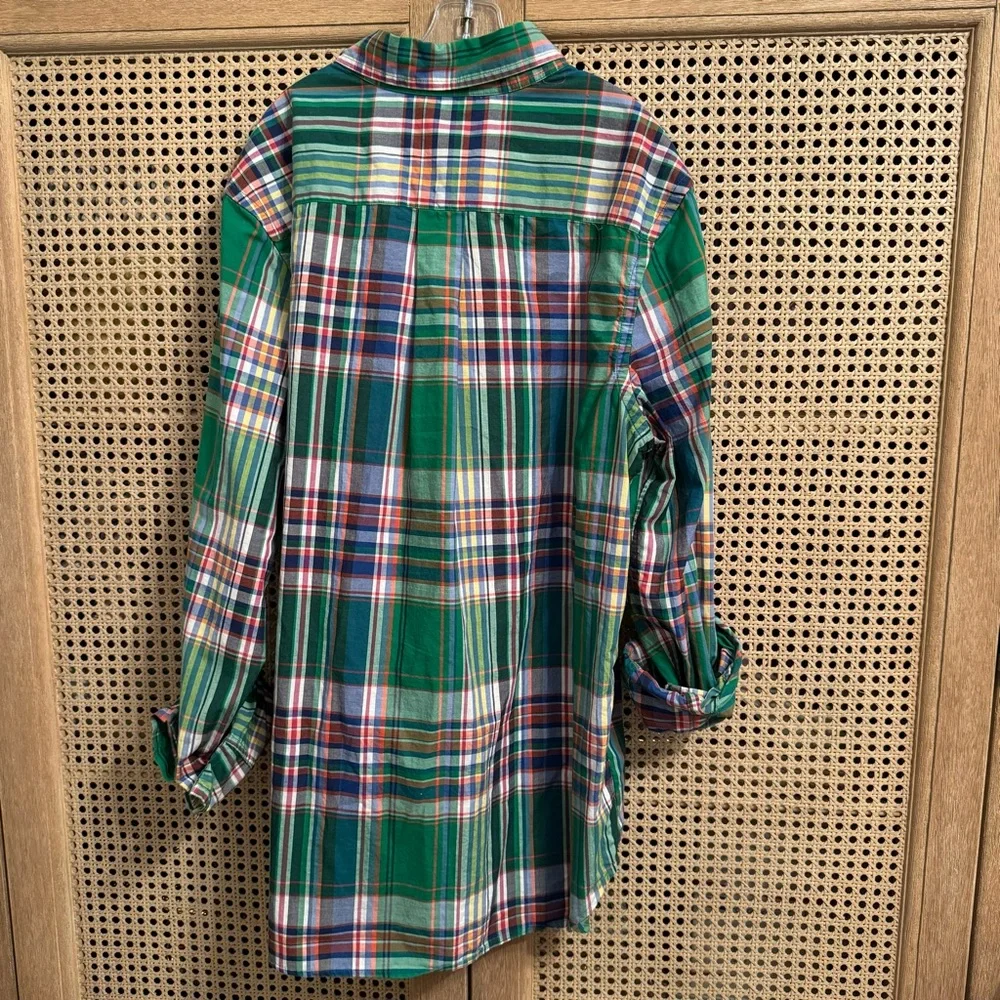 Ralph Lauren Boys Plaid Long Sleeve Shirt Size XL 18-20